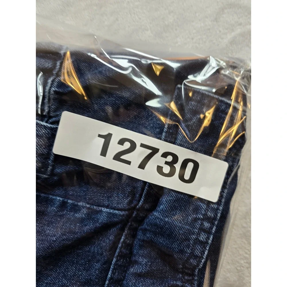 Croft & Barrow Denim Cargo Shorts Mens 36 Blue Jean Cotton Elastic Waist Utility